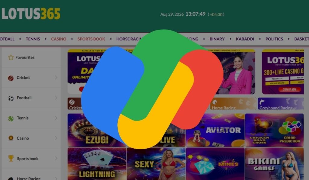 Google Pay Transactions on Lotus365